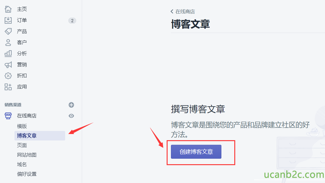 < 在 线 商 店 博 客 文 章 0 撰 写 博 客 文 章 在 线 商 店 博 客 文 章 是 围 绕 您 的 产 品 和 品 牌 建 立 社 区 的 好 客 又 章 页 面 创 建 膊 客 文 童 站 地 域 名 偏 好 设 置 